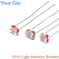 Fotorresistencia GL5516 5mm – LDR Resistencia Sensible a la Luz