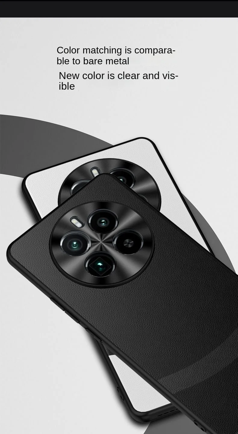 Para OPPO Realme GT 5 Pro funda de lujo de cuero PU funda protectora trasera para Realme gt5 5PRO funda completa para teléfono - imagen 2