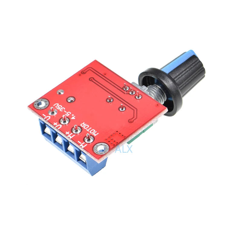 2 uds Pwm Dc 4,5 v-35v 5a 90w Mini controlador de velocidad del Motor regulador de velocidad Control placa de módulo ajustable interruptor de atenuadores Led - imagen 3