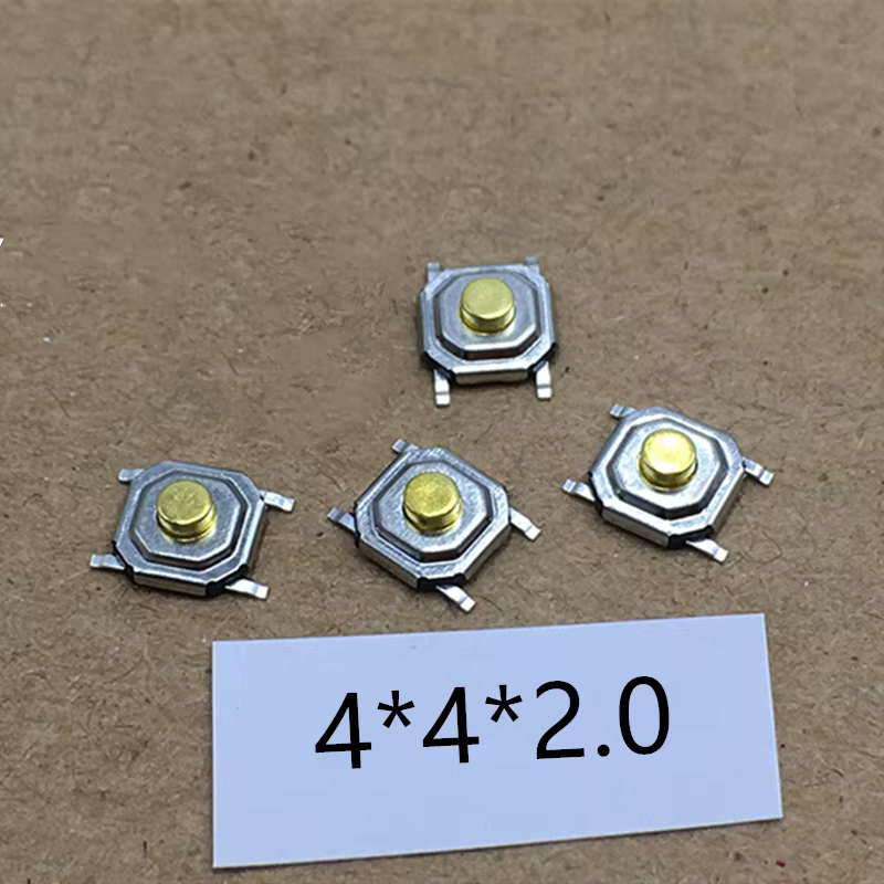 Interruptor táctil SMD 4x4mm cabeza cobre alturas variables - imagen 3