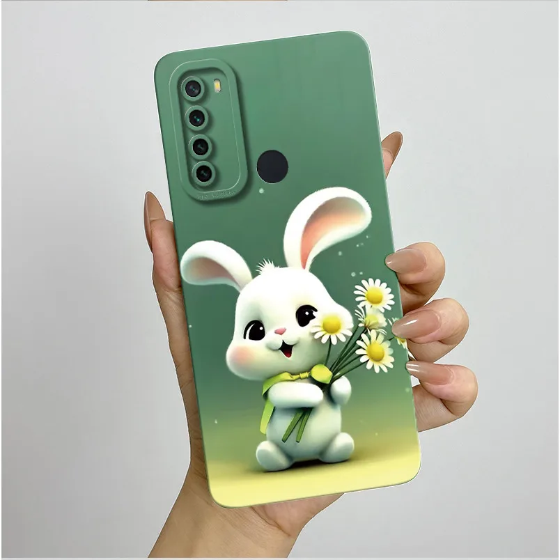 Funda de silicona para Xiaomi Redmi Note 8, funda de TPU suave de lujo estética para Redmi Note 8 2021 Note8, carcasa protectora para parachoques - imagen 4