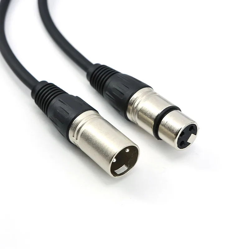 Cable de extensión xlr macho a hembra, 1m, 1,8 m, 3 metros, 5m, 3 pines, salida y entrada de Audio, aplicable al micrófono KTV, cable de conexión XLR de 3 núcleos - imagen 3