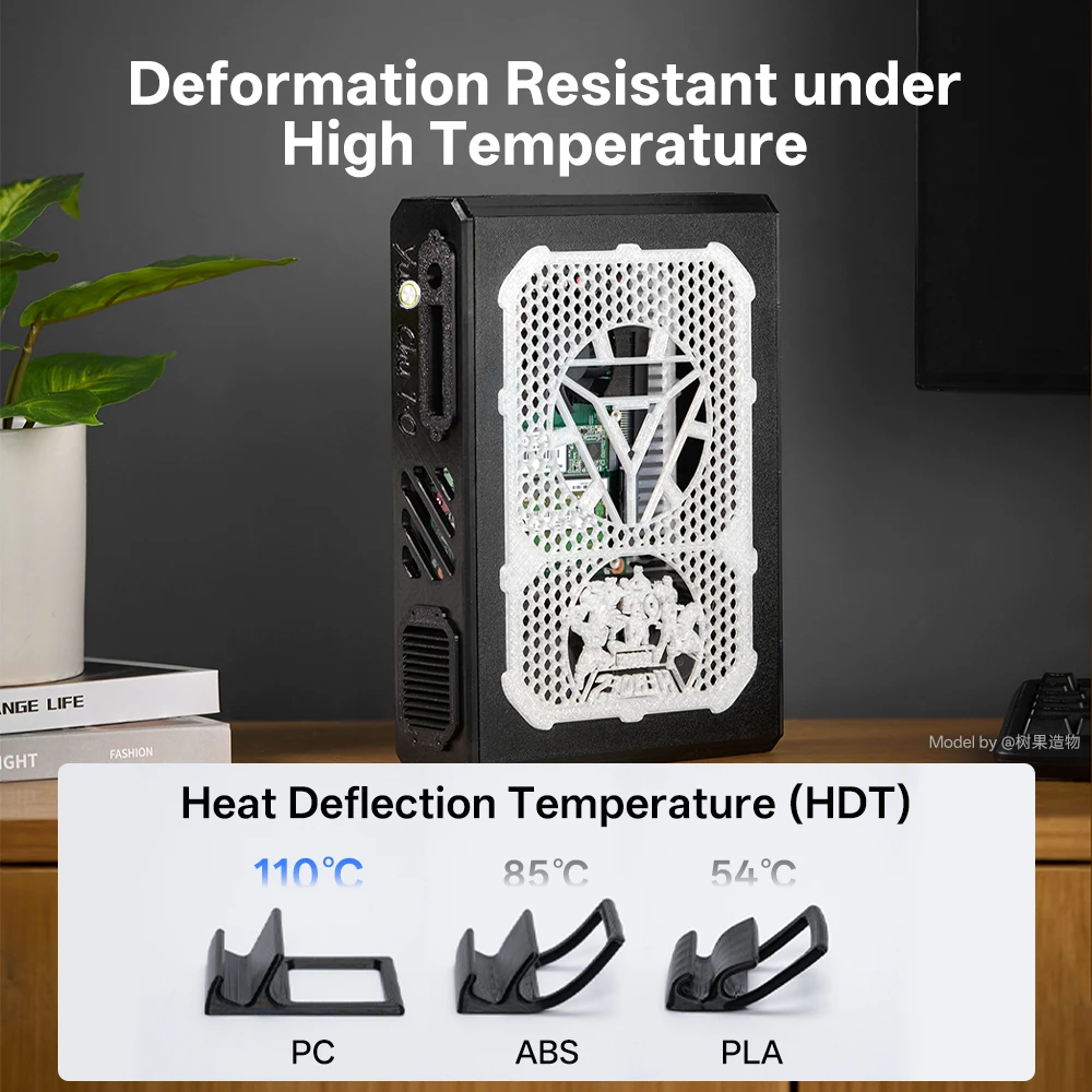 Filamento de PC ANYCUBIC, súper dureza, policarbonato PLA, impresora 3D, resistencia al filamento de impresión, materiales de modelo de impresora 3D para S1 - imagen 4