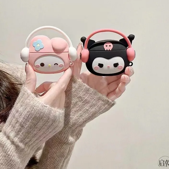 Funda Music Melody Kulomi para Apple Airpods 1, 2, 3, funda para AirPods Pro2, funda con gancho, accesorios para auriculares, bolsas para auriculares - imagen 4