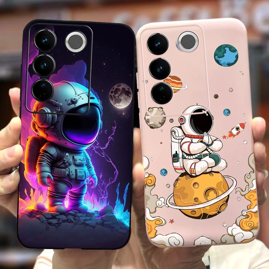 Funda de silicona blanda para Vivo V27 Pro V 27 V27e V2237, bonita funda pintada a la moda, bolsas traseras - imagen 5