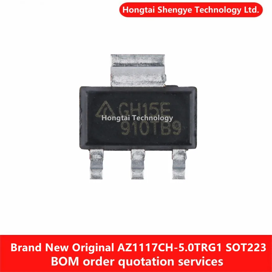 Nuevo parche original AZ1117CH-5.0TRG1 SOT-223 regulador lineal IC reductor de potencia LDO