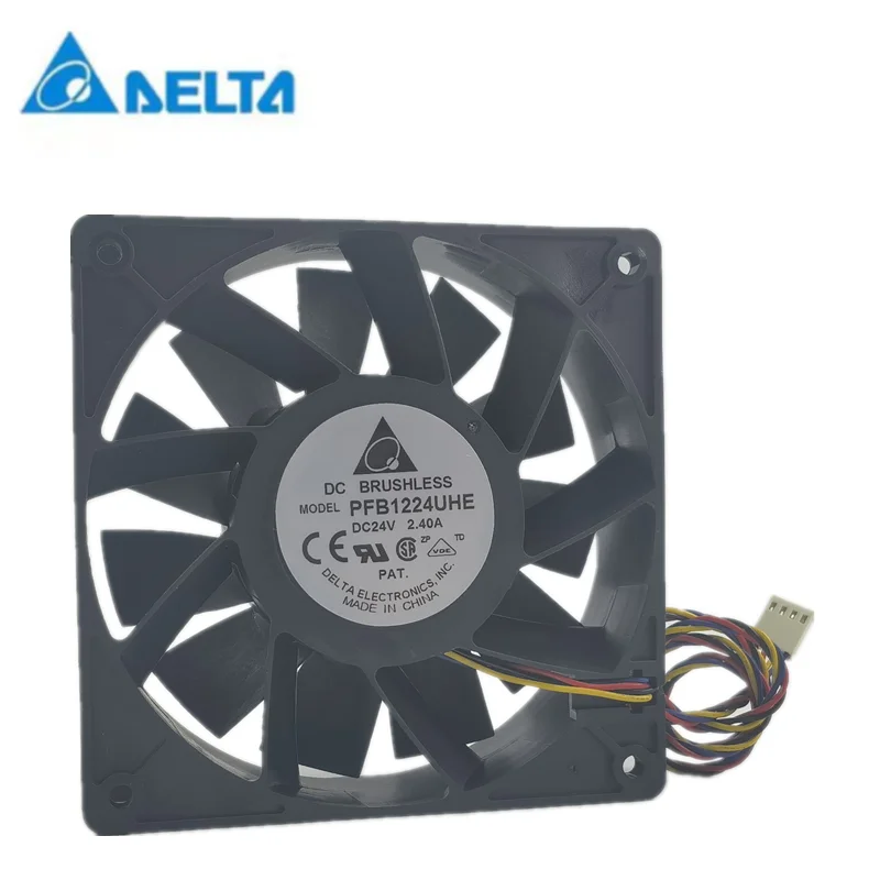 Ventilador de refrigeración del servidor delta PFB1224UHE 24V 2.4a 12038 12cm, gran volumen de aire, nuevo