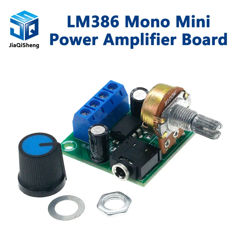 LM386 Mono Mini placa amplificadora de potencia YX1667 DC 3-12V, módulo amplificador de Audio de volumen ajustable