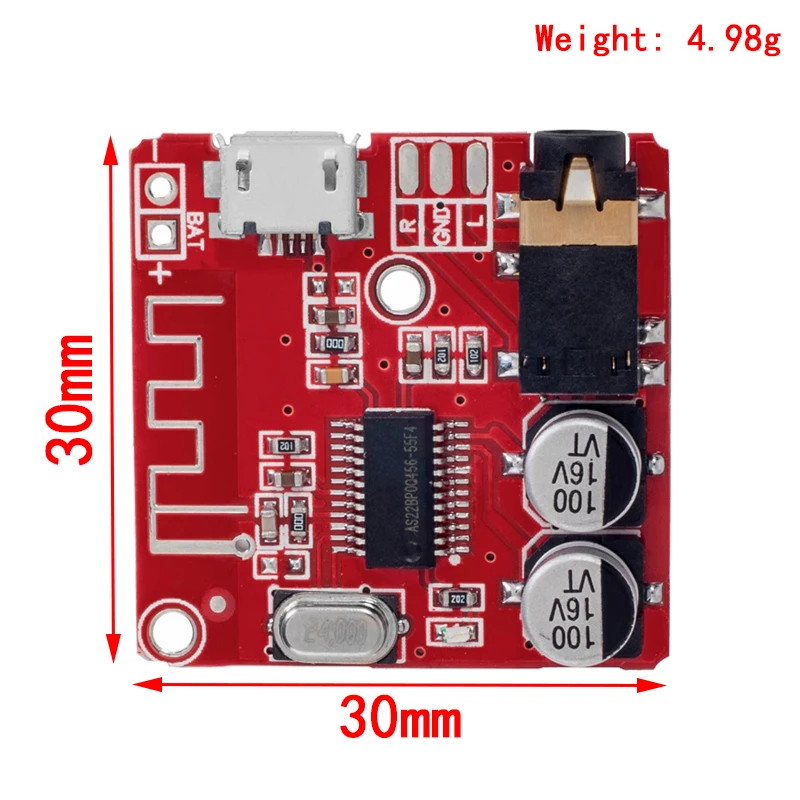 Placa decodificadora Bluetooth MP3, altavoz de coche sin pérdidas, placa amplificadora de Audio, módulo receptor estéreo de circuito Bluetooth 4,1 modificado, 5V - imagen 2