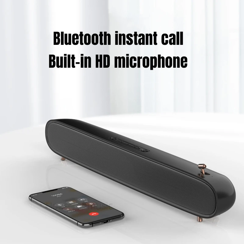 Barra de sonido con cable y cable para TV, altavoz envolvente para el hogar, para PC, cine, ordenador, Aux de 3,5mm, Audio Bluetooth portátil para exteriores - imagen 5