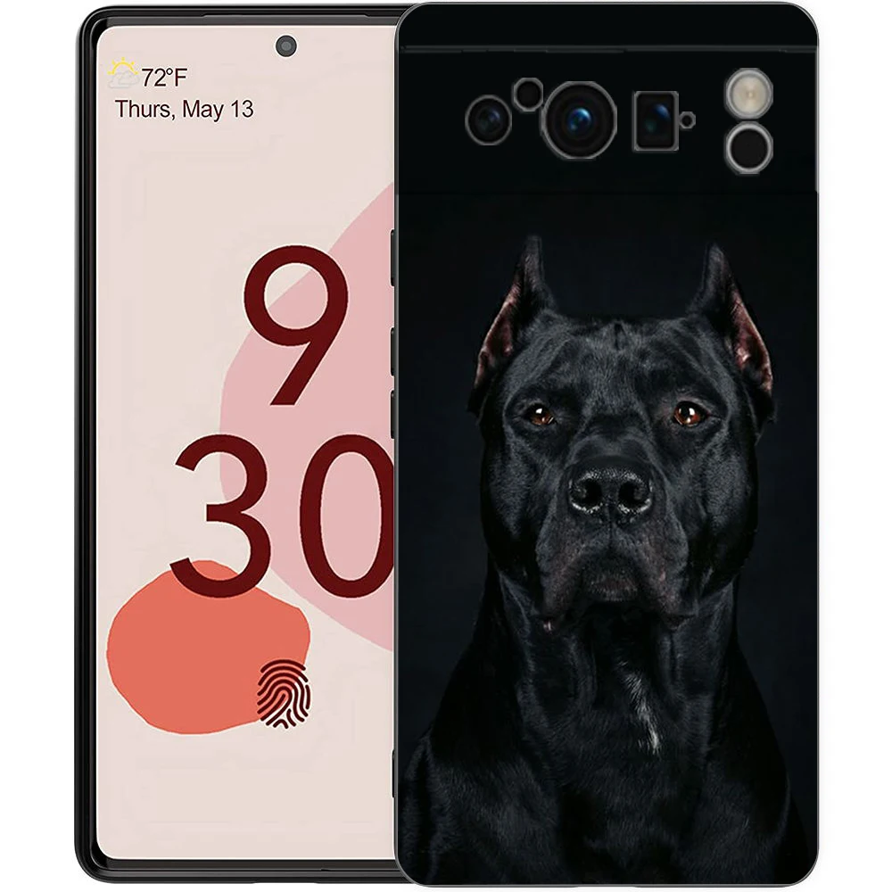 Pit Bull Lovely Pet Dog Pitbull Phone Case para Google Pixel 8 A 7 6 Pro Soft Shell para Pixel 6A Silicone Shockproof Black Cover - imagen 5