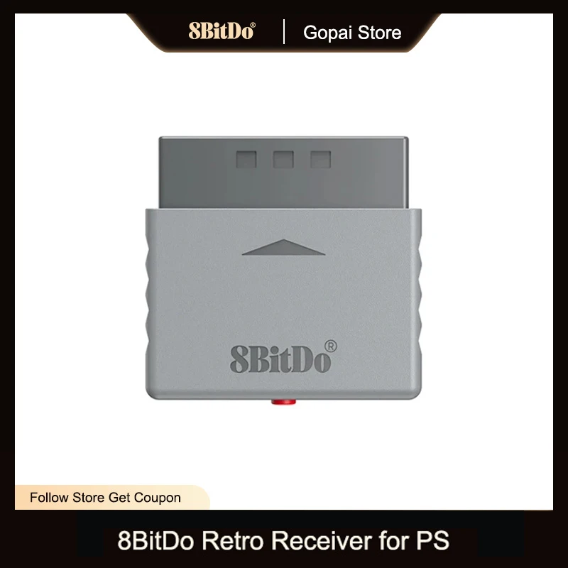 Adaptador receptor retro 8BitDo para PS1 PS2 y Windows, compatible con controlador Xbox, Switch Pro y controlador PS5/PS4 - imagen 2