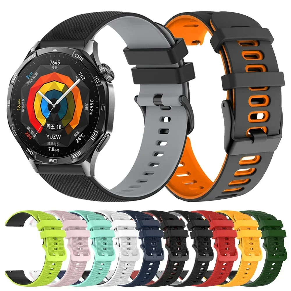 Correa de repuesto de silicona para HUAWEI WATCH GT 5 Pro, banda de 46mm GT5 GT 4 3 42mm HONOR Magic Watch 4 GS Pro ES, pulsera de 22mm 20mm
