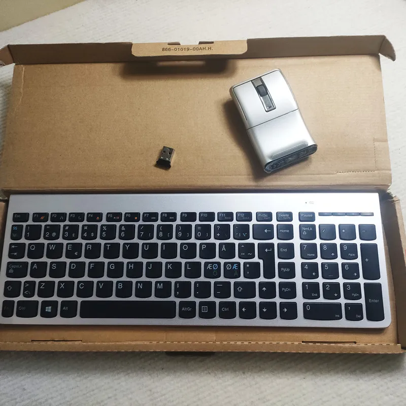 Nordic layout ultra-thin mute wireless keyboard and mouse set For Lenovo keyboard SK-8861 - imagen 4