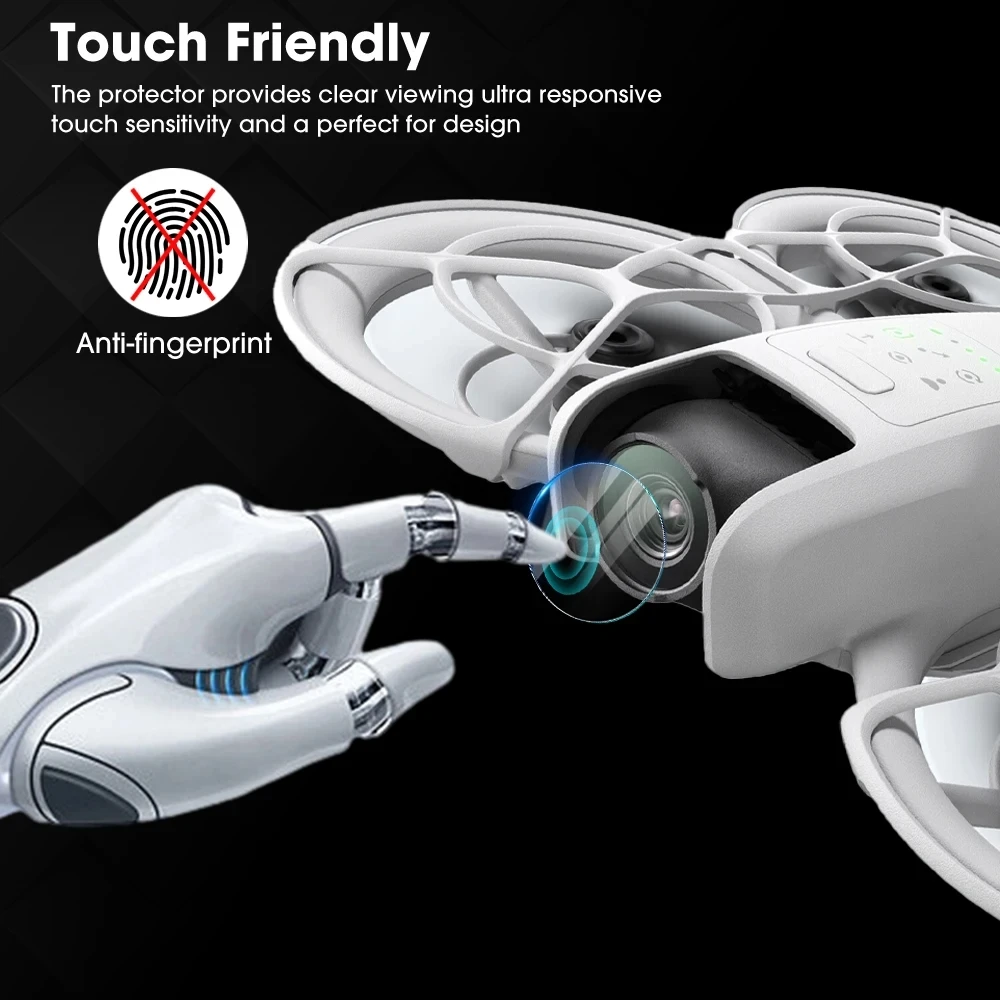 4 Uds pantalla de vidrio templado para DJI Neo Drone cámara protectora de vidrio Protector de pantalla películas de lente para DJI Neo - imagen 5