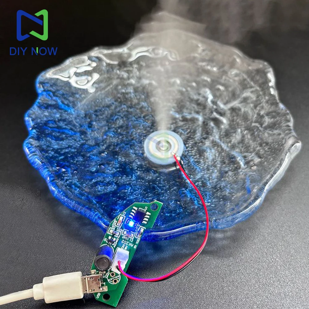 1-5 uds DC5V Mini placa de circuito del controlador del humidificador placa de circuito semicircular Diy módulo humidificador de atomización ultrasónica Micro Usb - imagen 3