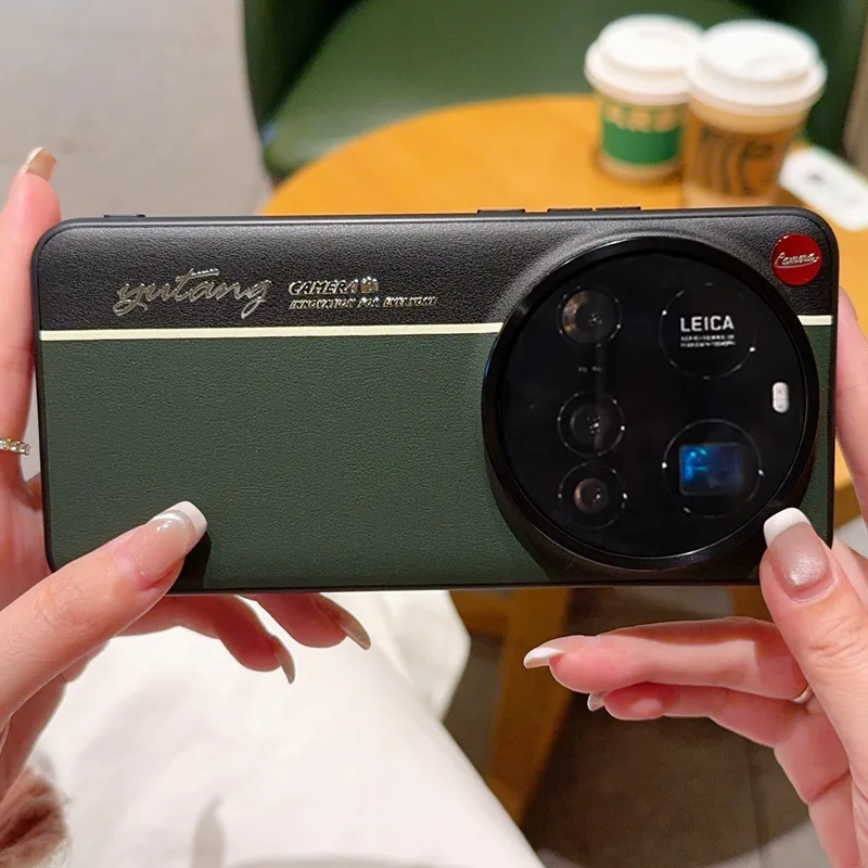 Funda Colorblock para Xiaomi 15 Ultra lujosa cubierta de línea fluorescente de cuero para Xiaomi MI 15 Ultra estilo cámara parachoques a prueba de golpes