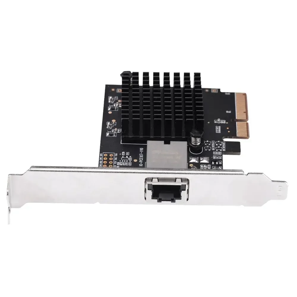 Tarjeta adaptadora de red Lan IOCREST Pcie x4 a puerto único 10 Gbase Ethernet Gigabit Nic Pci Express 10G/2,5G/1000M/100/10M RJ45 - imagen 3