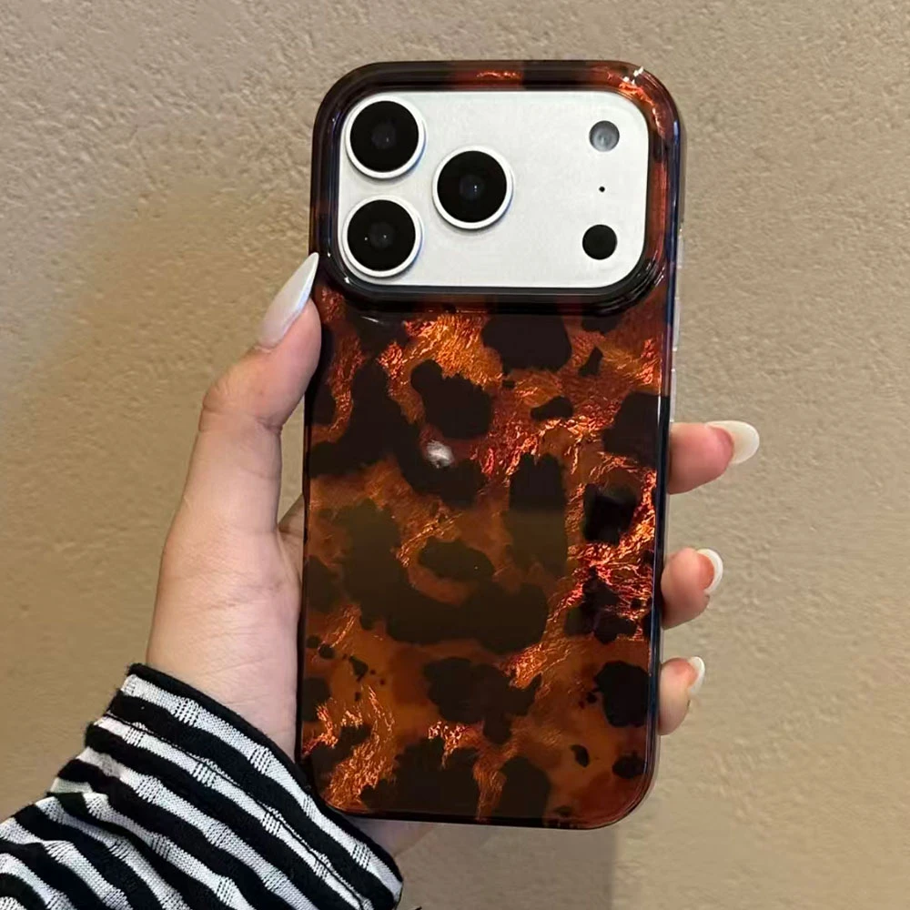 Funda de teléfono brillante color oscuro carey ámbar para Xiaomi 13T 14T 11 Lite NE Poco X5 M6 Pro X6 X7 X3 Pro NFC C65 C61 M5S - imagen 3