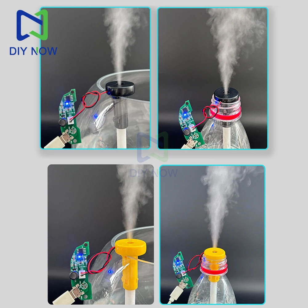 1-5 uds DC5V Mini placa de circuito del controlador del humidificador placa de circuito semicircular Diy módulo humidificador de atomización ultrasónica Micro Usb - imagen 5