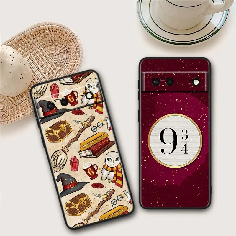 Art Owl Magic para Google Pixel 10 9 8 7 9a 8A 7a 6a XL Pro 5G funda de teléfono negra - imagen 2