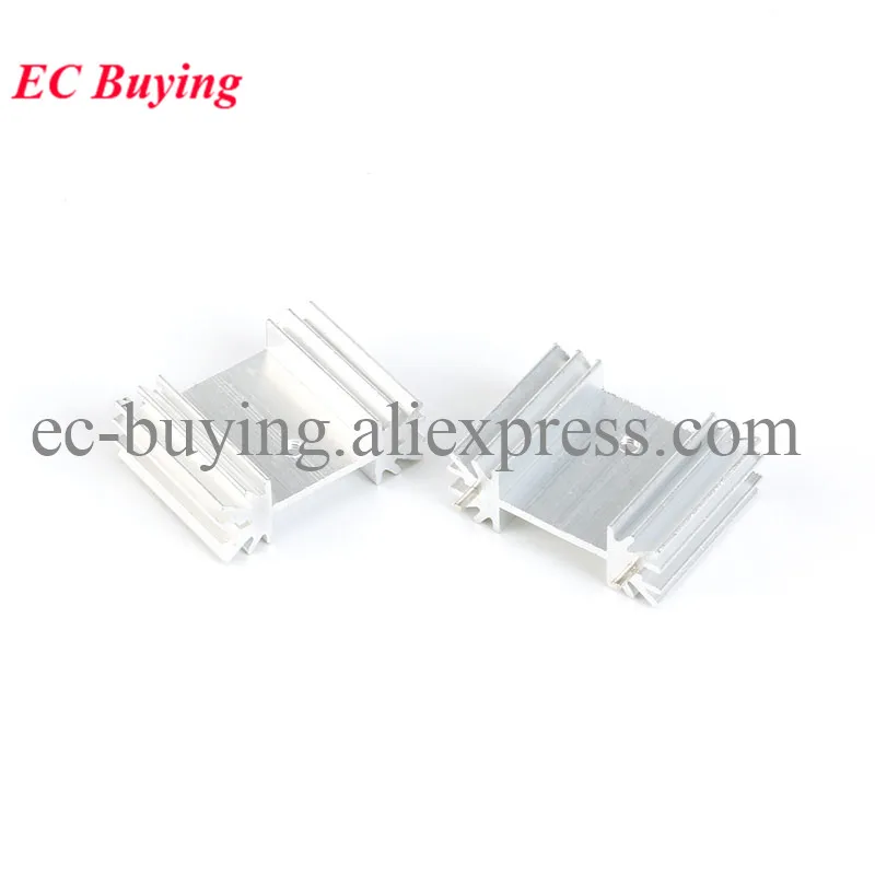 1 unidad-5 uds 34*25*12mm disipador de calor radiador enfriador de aluminio disipador de calor 34x25x12mm para refrigeración de disipación de calor electrónica LED con Pin - imagen 3