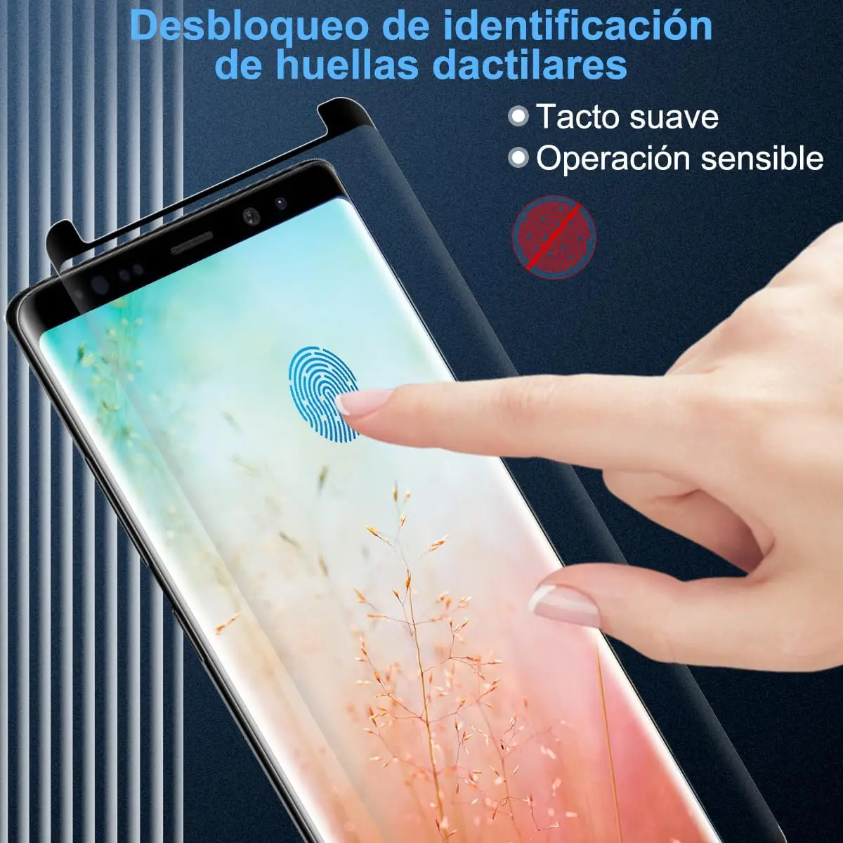 2/4 Uds 3D curvado cuatro lados pegamento vidrio templado para Samsung Galaxy Note 8/Note 9 HD Protector de pantalla - imagen 5