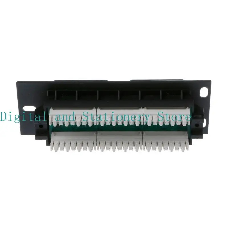 Y1UB 6 puerto Cat5e WallMount Panel parche 10G Soporte 1U Panel parche red UTP 19 en - imagen 4