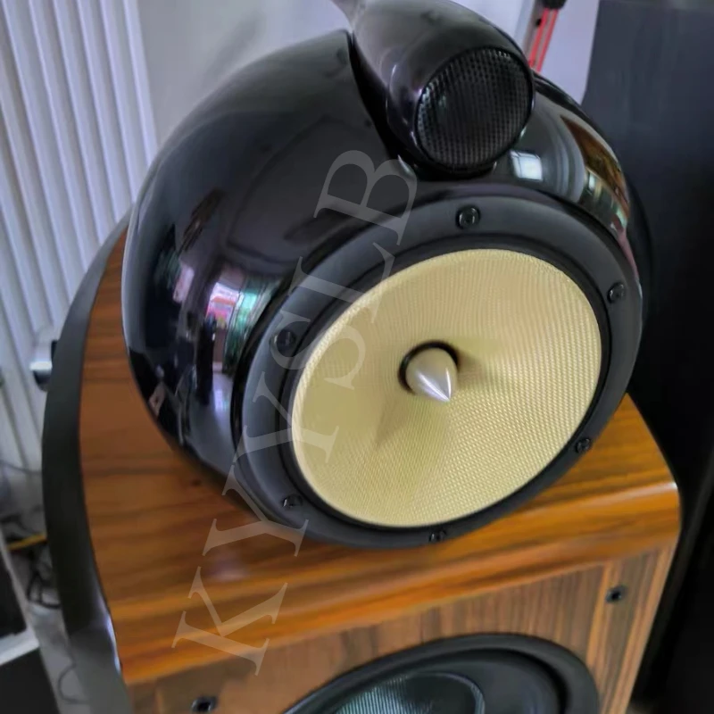 Altavoces HiFi de Tres Vías KYYSLB de 50-200 W, Sonido de Audio para el Hogar, Altavoz HiFi con Doble Woofer de 10 Pulgadas, Altavoz de Madera para Estantería - imagen 3