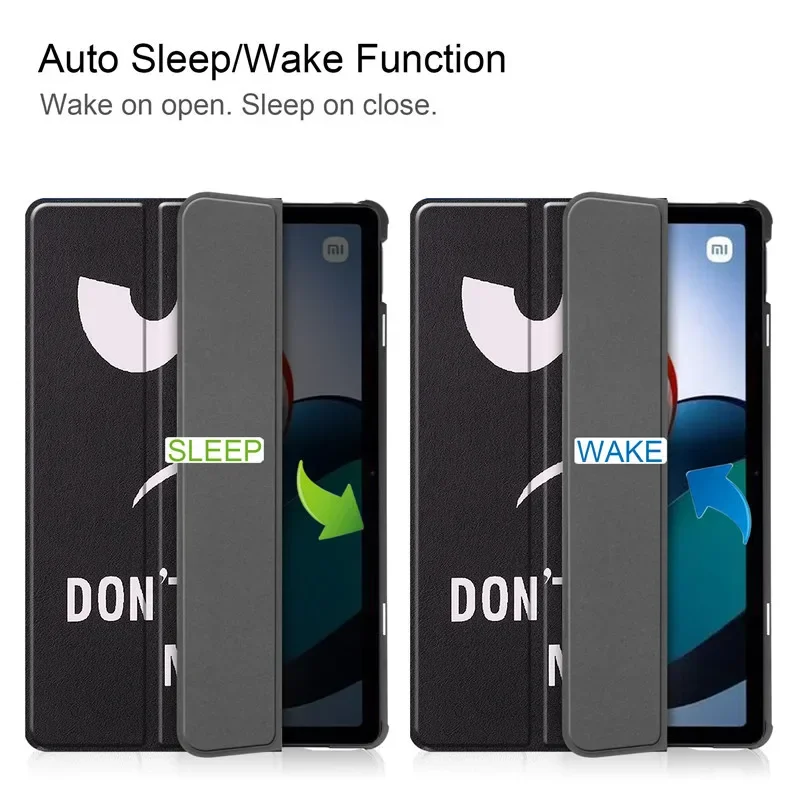 Funda para tableta Xiaomi Redmi Pad 10,6, funda 2022, funda inteligente plegable de cuero PU para Redmi Pad de 10,61 pulgadas con despertador automático - imagen 3