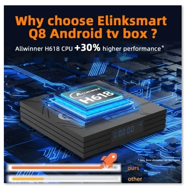 [Genuino] Q8 nuevo Android TV Box EE. UU. Reino Unido Super Smart TV Box con BT y Control remoto por voz 4K UHD versión Global caliente en EE. UU. Reino Unido África - imagen 3