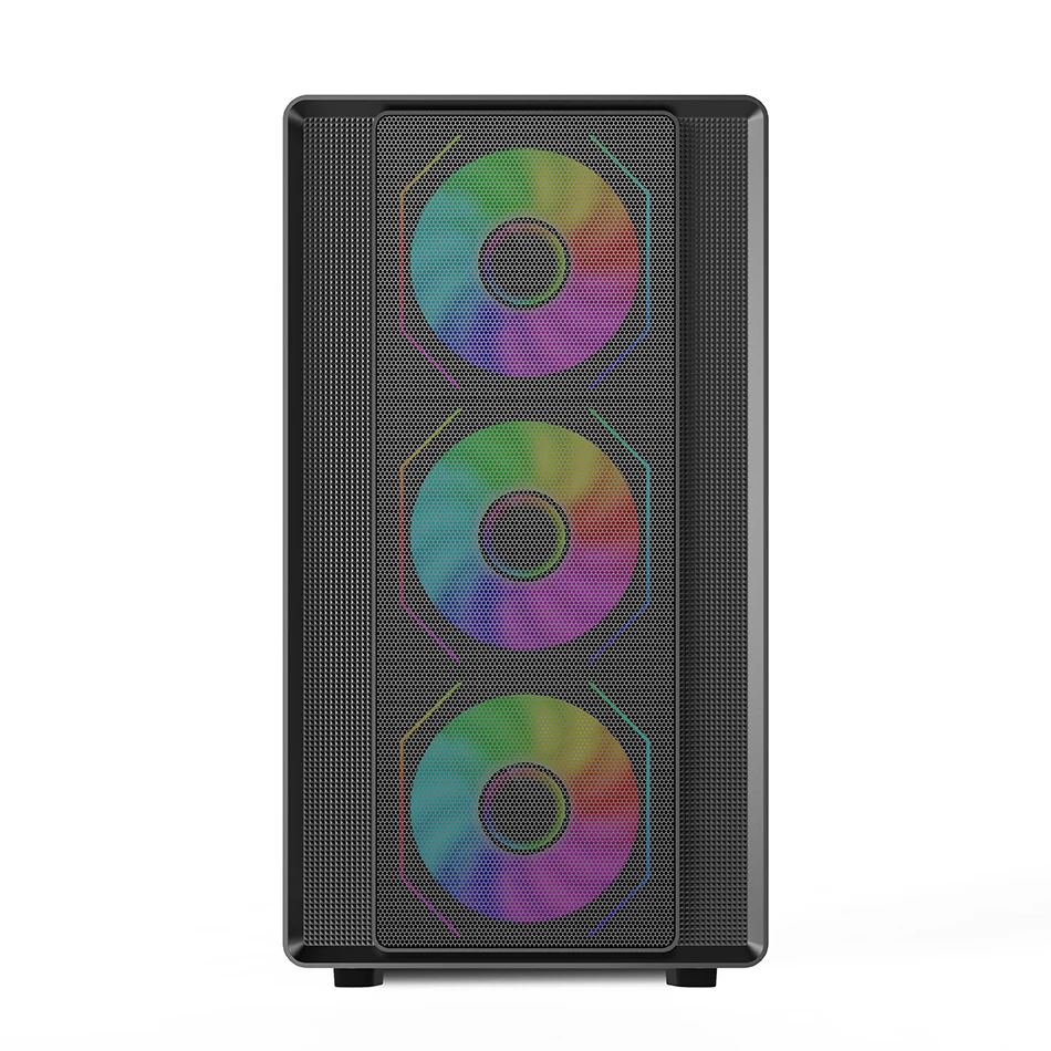 Power Train-funda de escritorio N1 MATX, carcasa de Host transparente lateral de vidrio Vertical, compatible con tarjeta gráfica de 420MM refrigerada por agua 360 - imagen 5