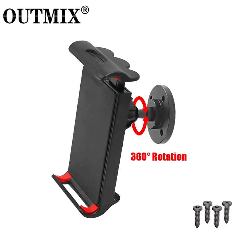 Soporte de pared para tableta OUTMIX, soporte para tableta con rotación de 360 grados, Base de Metal, soporte de pared para cocina para tableta y teléfonos inteligentes de 4-11 pulgadas