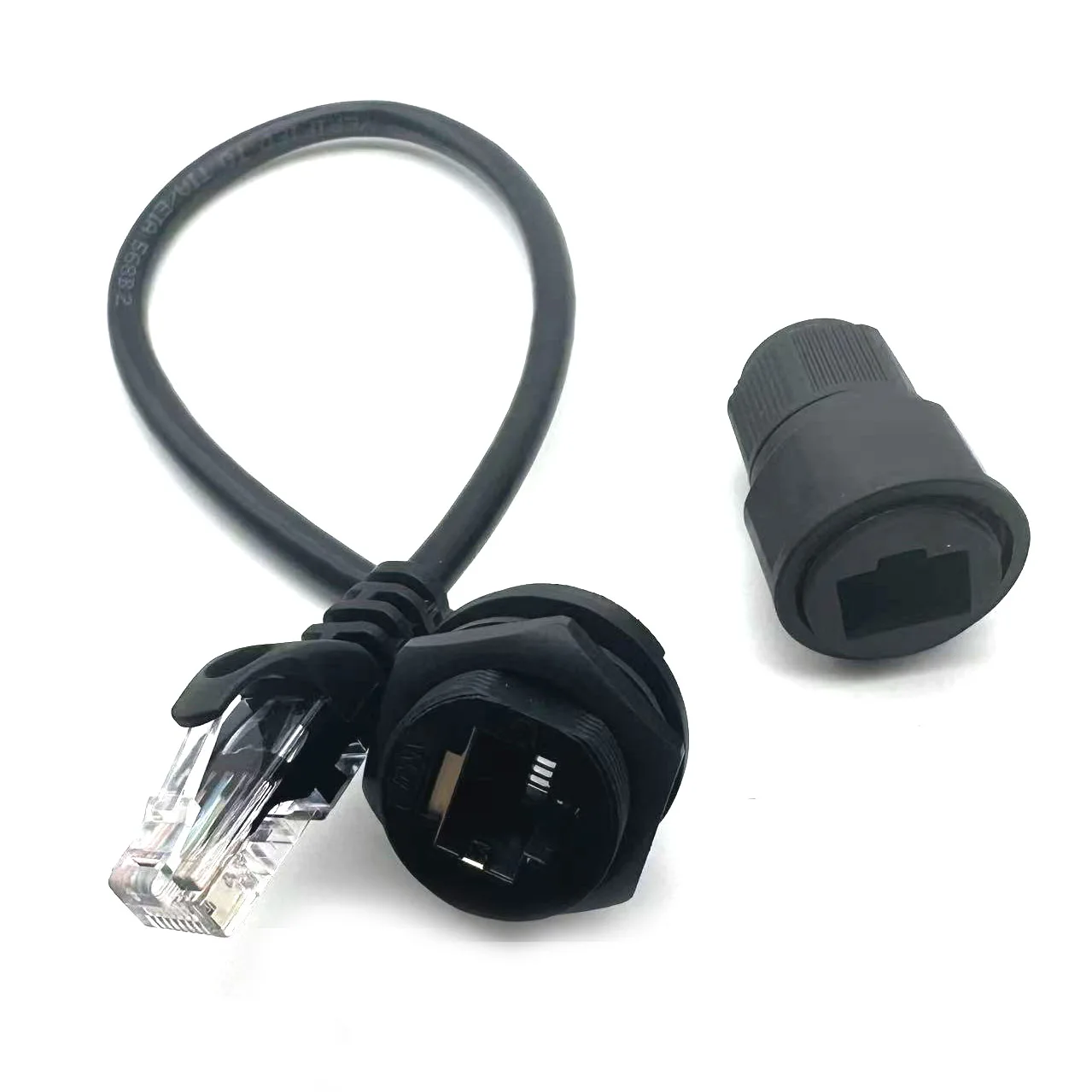 Conector de Cable de red CAT6A a prueba de agua, señal de datos CAT5E, junta Base hembra, Terminal montado RJ45, enchufe de Panel IP67 M20 - imagen 5