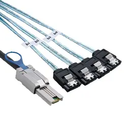 Cable Mini SAS SFF-8088 a SATA – Adaptador Breakout