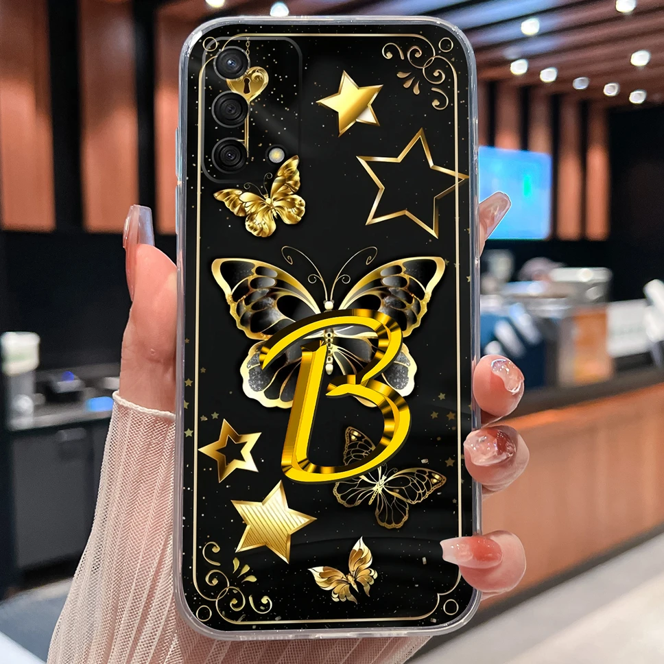 Para Oppo A74 4G 5G Funda de teléfono amor corazón letras suave delgada TPU transparente silicona ligera parachoques para Oppo A 74 Funda Shell - imagen 4