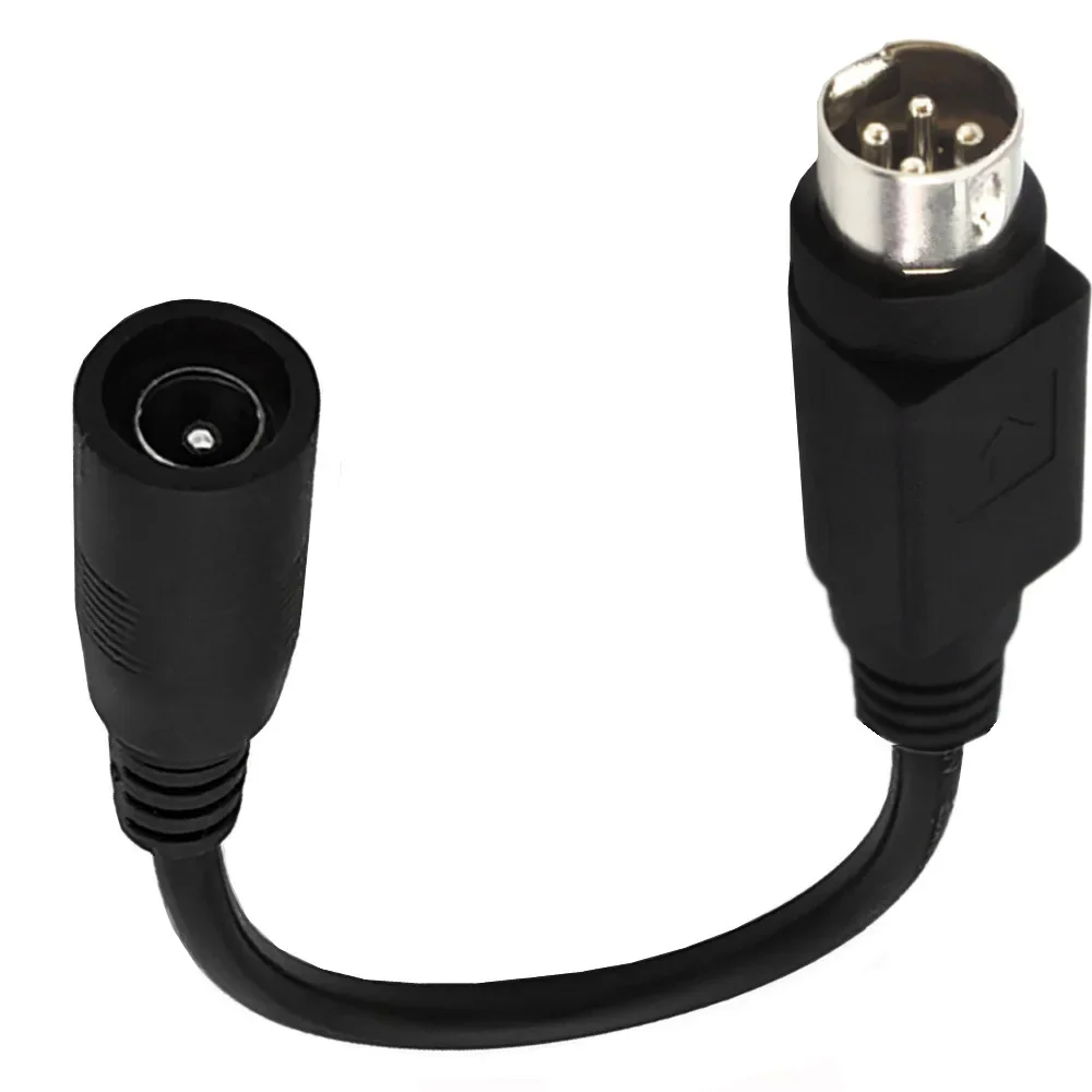 Cable hembra de CC de 5,5x2,1mm a macho de 3 pines y 4 pines para SATO TG-5011-19V-ES, solo un cable de 4 pines para TV, LCD, VCR, fuente de alimentación