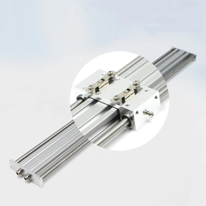 La longitud del eje óptico del rodamiento lineal de la mesa deslizante de guía lineal se puede personalizar con expansores elevados. - imagen 2