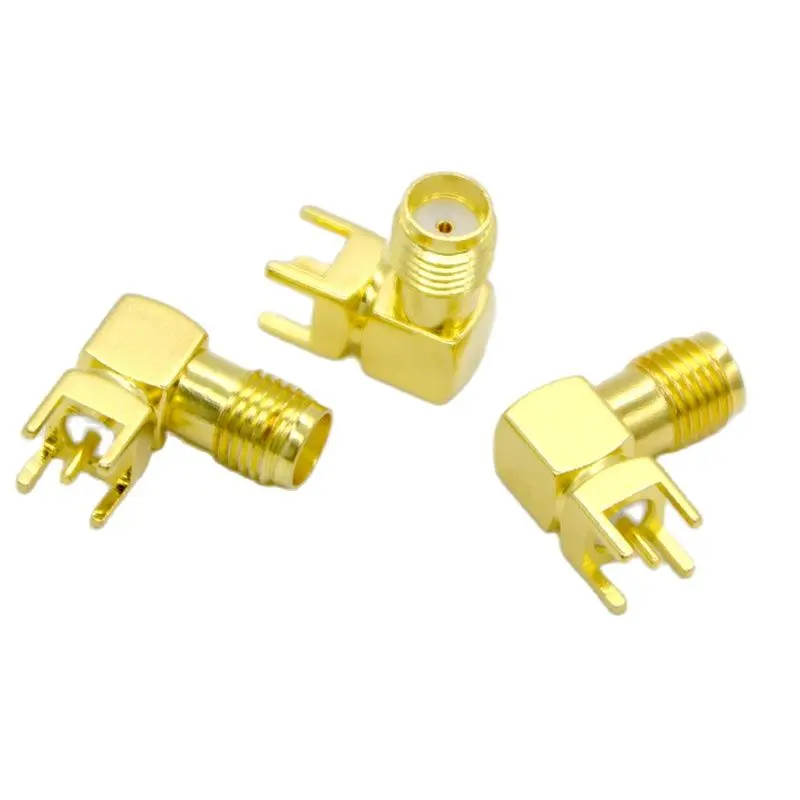 Conector RF de 90 grados, Base de antena de Pedestal SMA RF, pie doblado, tornillo exterior SMA kWe, Agujero interior especial, venta al por mayor, 100 piezas, nuevo - imagen 5