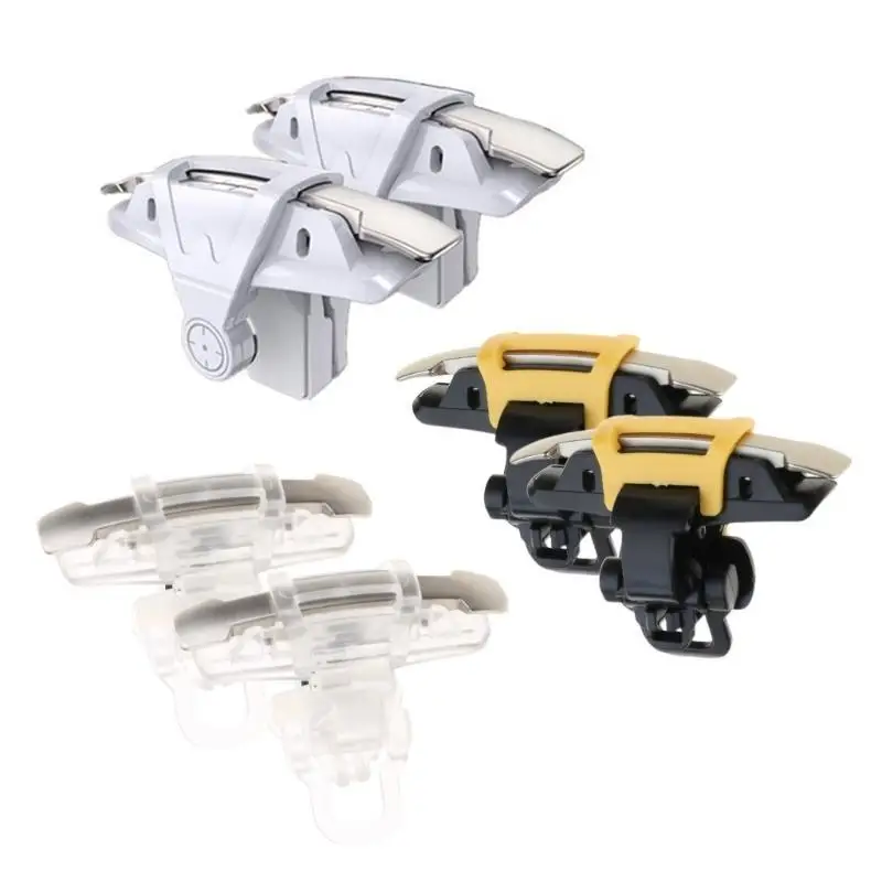 Y1UB Mobile Game Controller Aim desencadenadores GamePad Metal L1R1 teclados - imagen 2