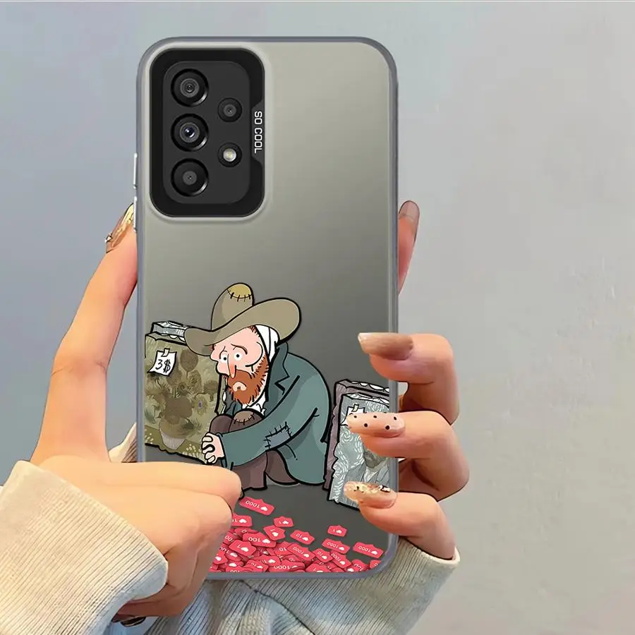 Van Gogh Creativity Flower Case for Samsung Galaxy A13 A20s A04e A03 A16 A02 A15 A06 A50 A11 A12 A14 Back Phone Cover - imagen 3