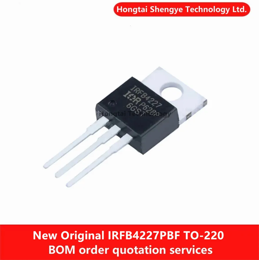 Nuevo y Original IRFB4227 TO-220 IRFB4227PBF Canal N 200V/65A enchufe directo MOSFET Transistor de tubo de efecto de campo