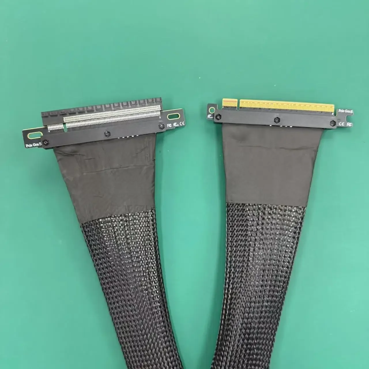 Cable elevador Ultra PCIe 5,0 X16 PCI Express 5,0 GPU blindado tarjeta gráfica extrema de alta velocidad sin pérdidas servidor AI Gaming PCIE Gen5 - imagen 5