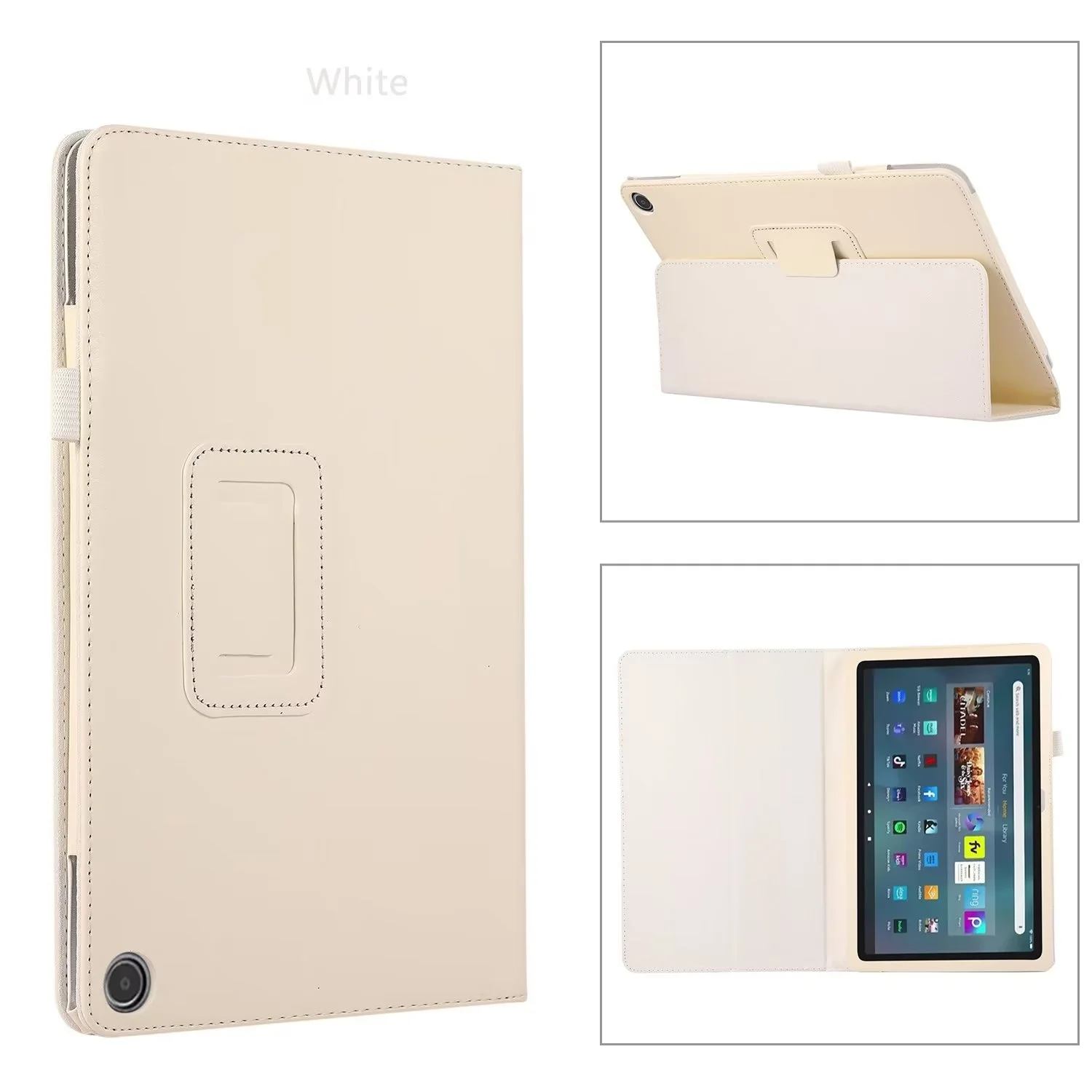 Funda con soporte para Amazon Fire Max 11 Fire 7 2017 2022 HD 10 2019 2021 HD 8 2020 2022, funda a prueba de golpes de cuero PU de lujo colorida - imagen 5