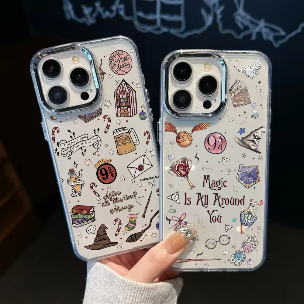 P-Potters Magic Label H-Harries funda de teléfono para Pixel 10 9 9a 8 8a Pro XL 5G funda transparente de lujo