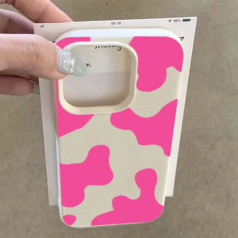 Funda de teléfono con diseño de lichi de vaca roja rosa para Xiaomi Poco X7 X6 X5 F5 F6 F7 M6 Pro, funda de parachoques de silicona TPU suave a prueba de golpes - imagen 2