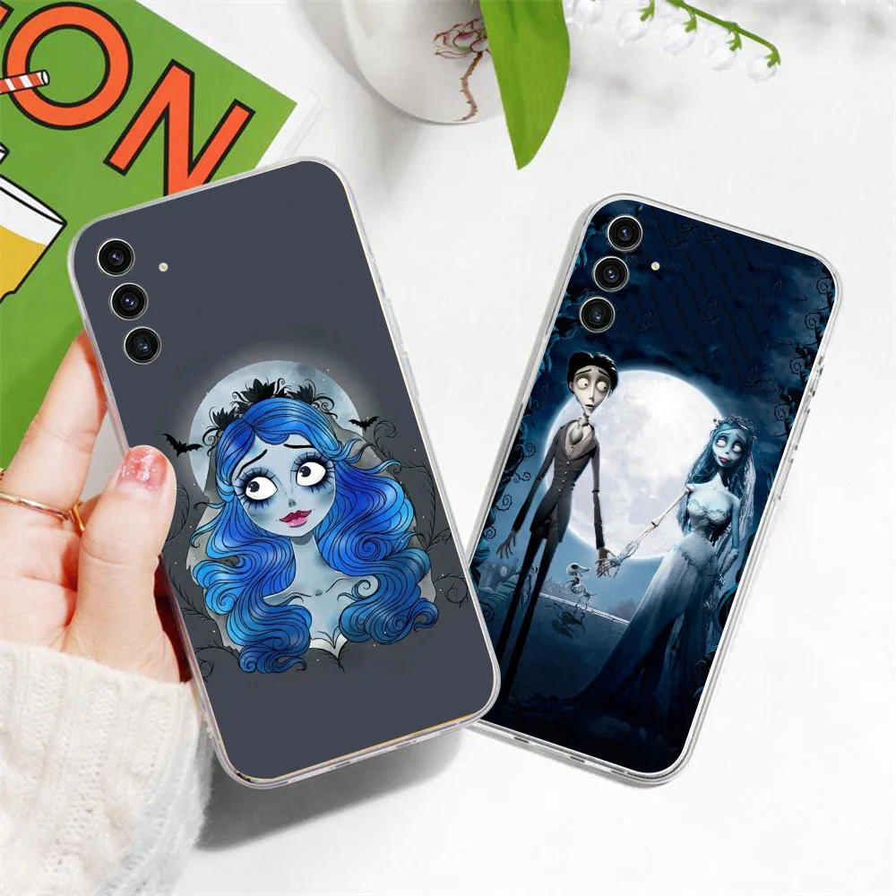 BD-20 funda transparente Corpse Bride para Samsung A54 A35 A15 A14 M23 A23 A02S A25 A34 A52S A04S M52 - imagen 5