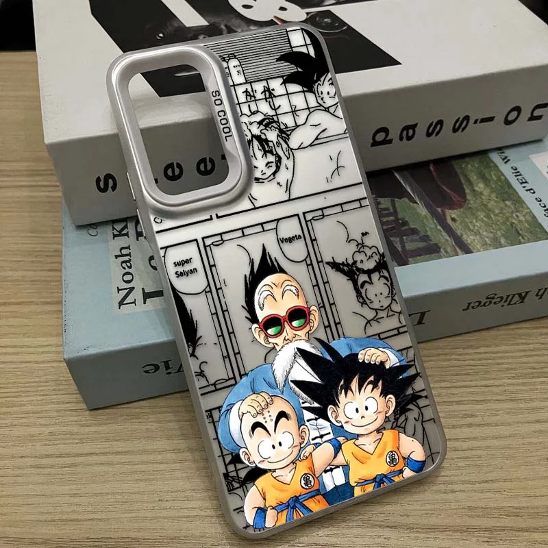 D-Dragon Ball Master Roshi para Redmi Note 14 13 12 11 10 9 8 Pro Plus funda de teléfono plateada colorida - imagen 3