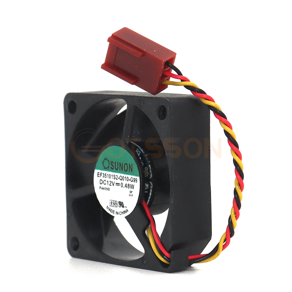 Ventilador de refrigeración para CPU, radiador para ASUS TUF SaberTooth Z87, EF35101S2-Q010-G99, DC12V, 0,48 W, 3,5 CM, nuevo - imagen 2