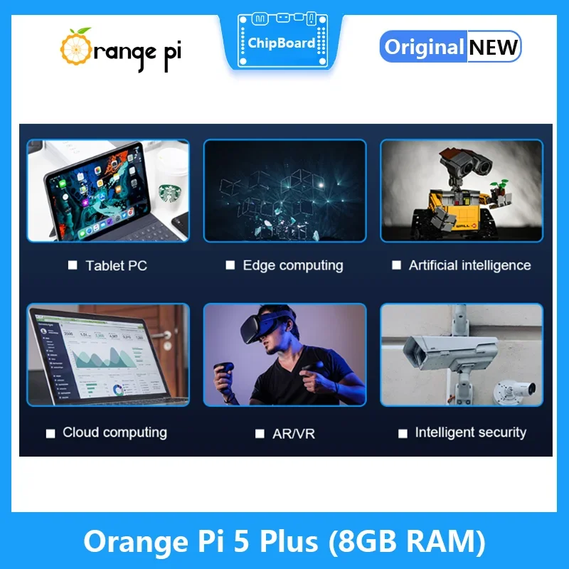 Orange Pi 5 Plus 8GB RAM RK3588 Módulo PCIE Externo Wifi6-BT5.0 SSD Placa de computadora - imagen 5